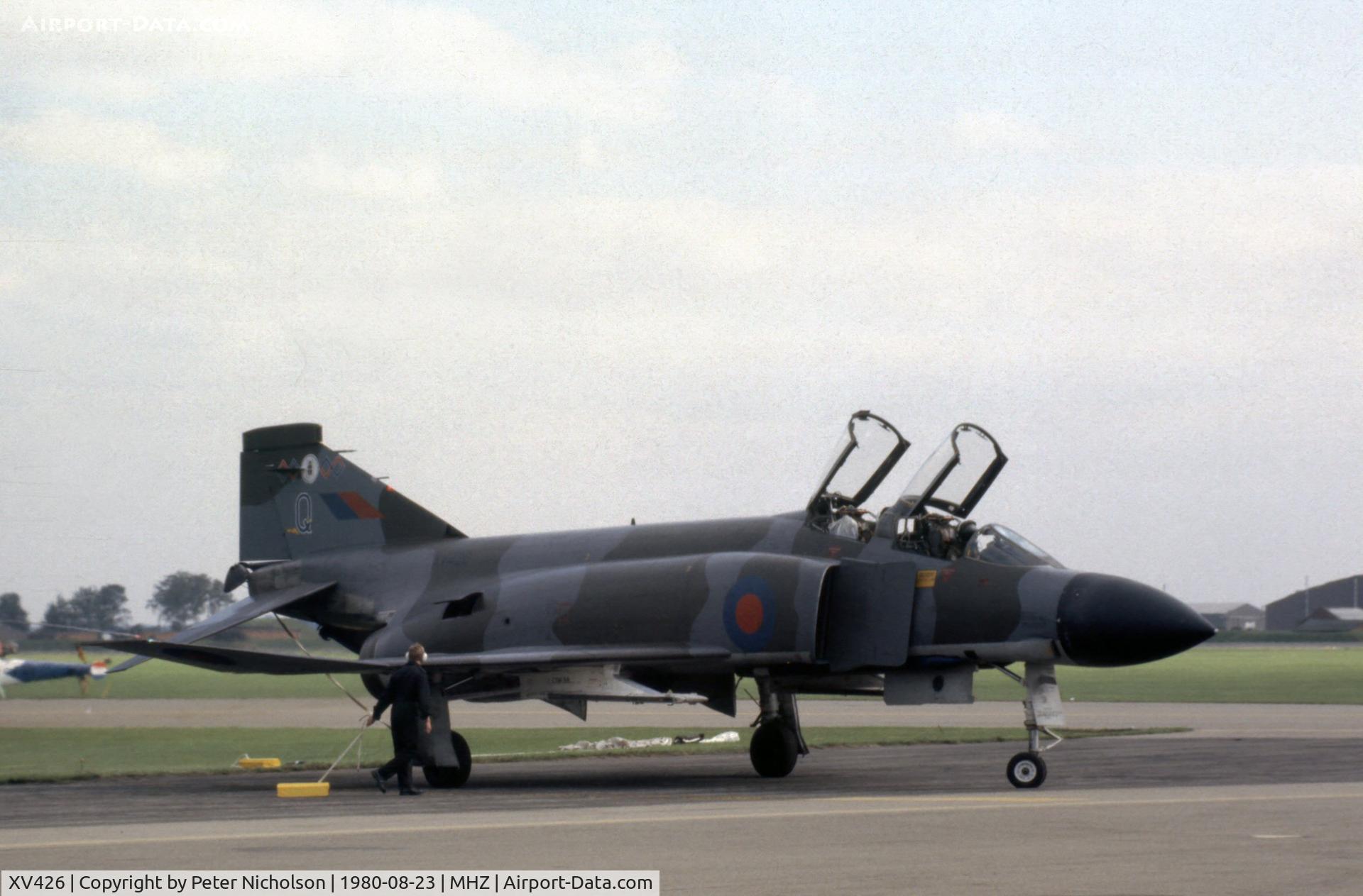 XV426, 1969 McDonnell Douglas Phantom FGR2 C/N 3100/9256, Phantom FGR.2 of 228 Operational Conversion Unit at the 1980 RAF Mildenhall Air Fete.