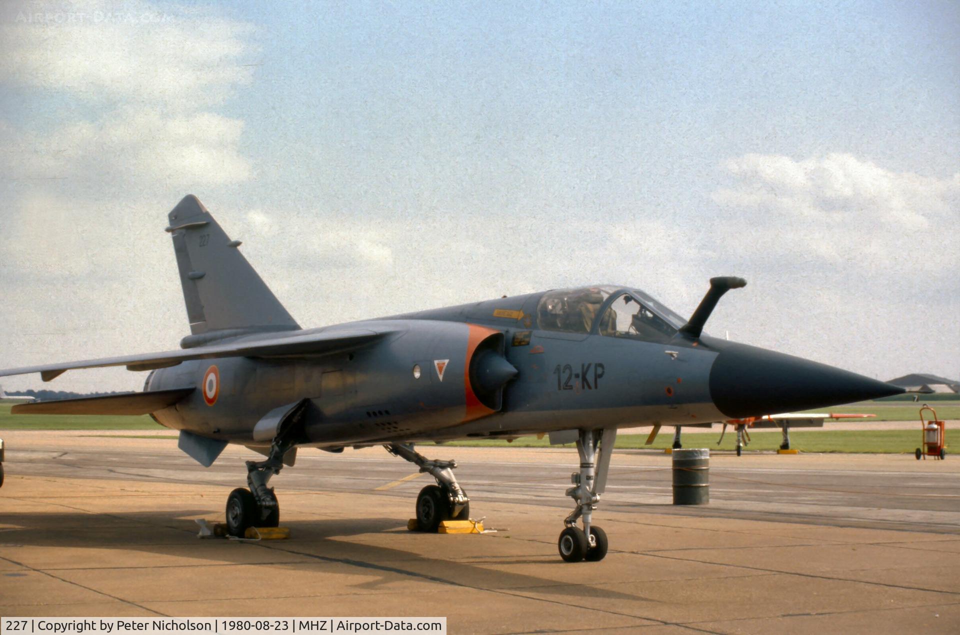 227, Dassault Mirage F.1C C/N 227, French Air Force Mirage F.1C 227 of EC.2/12 at the 1980 RAF Mildenhall Air Fete.