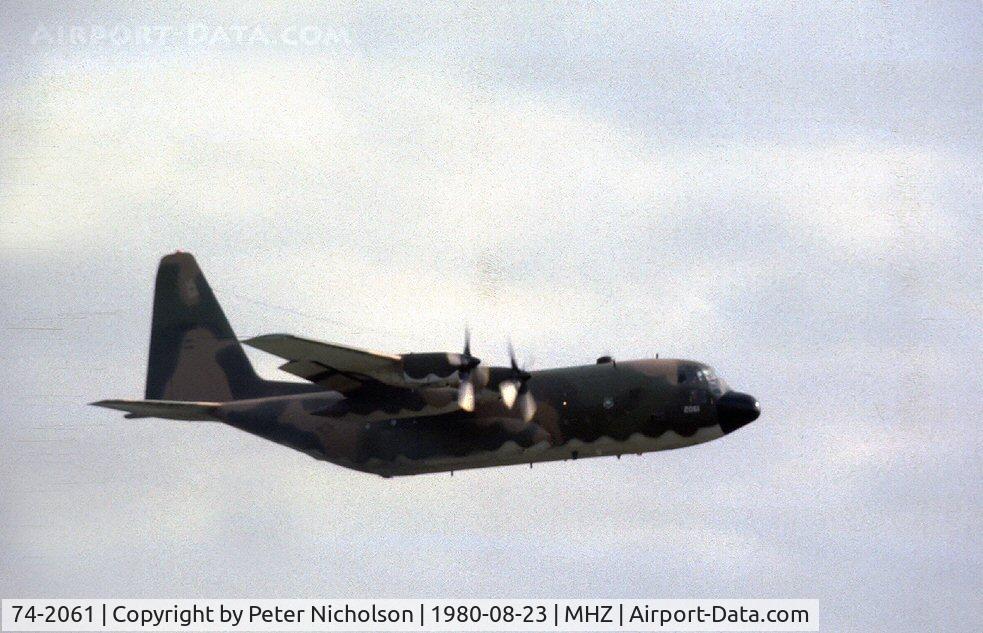 74-2061, 1974 Lockheed C-130H Hercules C/N 382-4644, C-130H Hercules of 463 TAW at the 1980 RAF Mildenhall Air Fete.