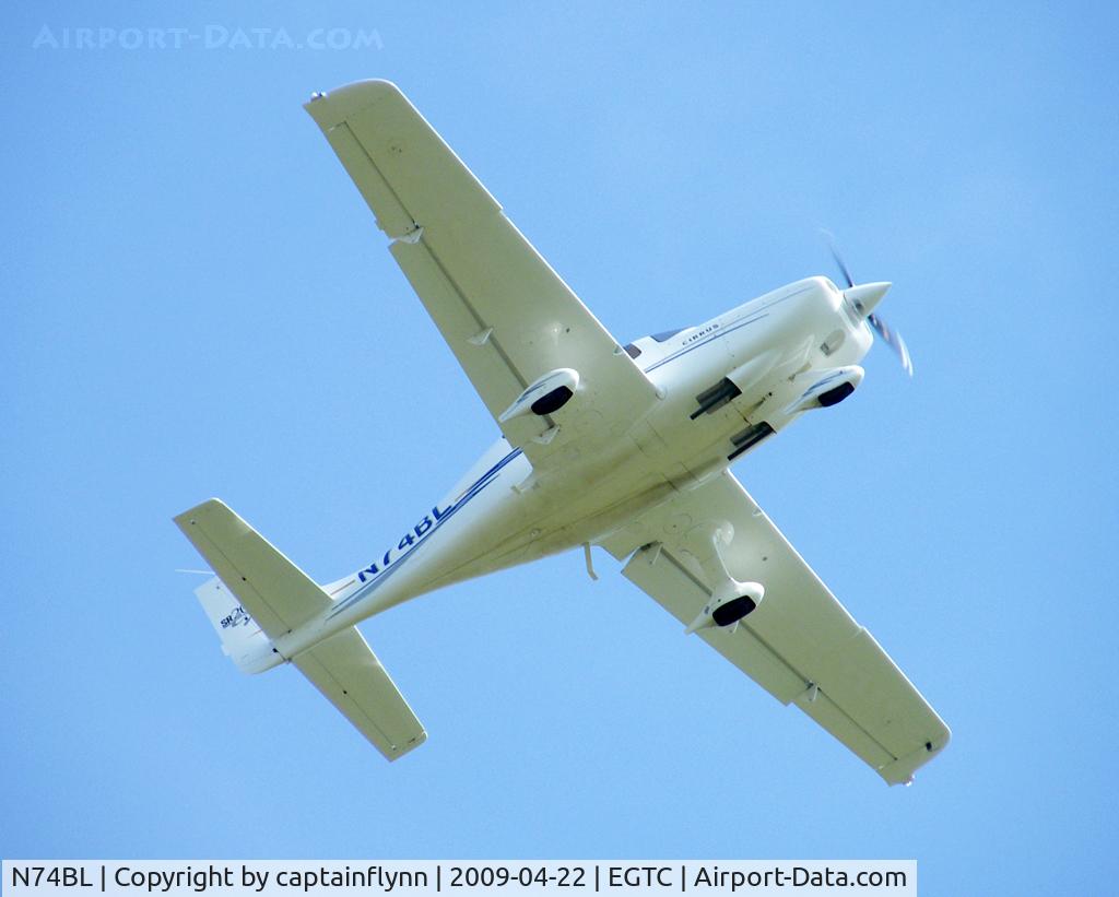 N74BL, 2005 Cirrus SR20 C/N 1484, Departing Cranfield
