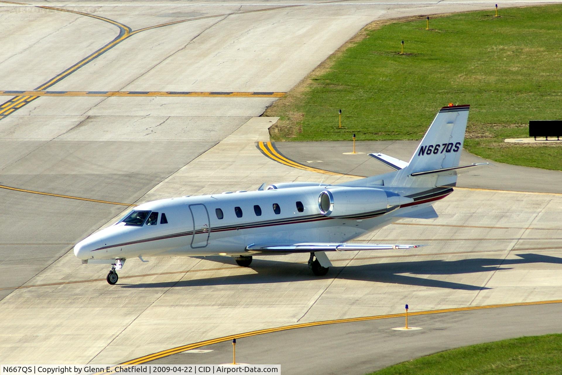 N667QS, 2004 Cessna 560XL Citation Excel C/N 560-5365, Taxiing on Alpha on the way to Landmark FBO
