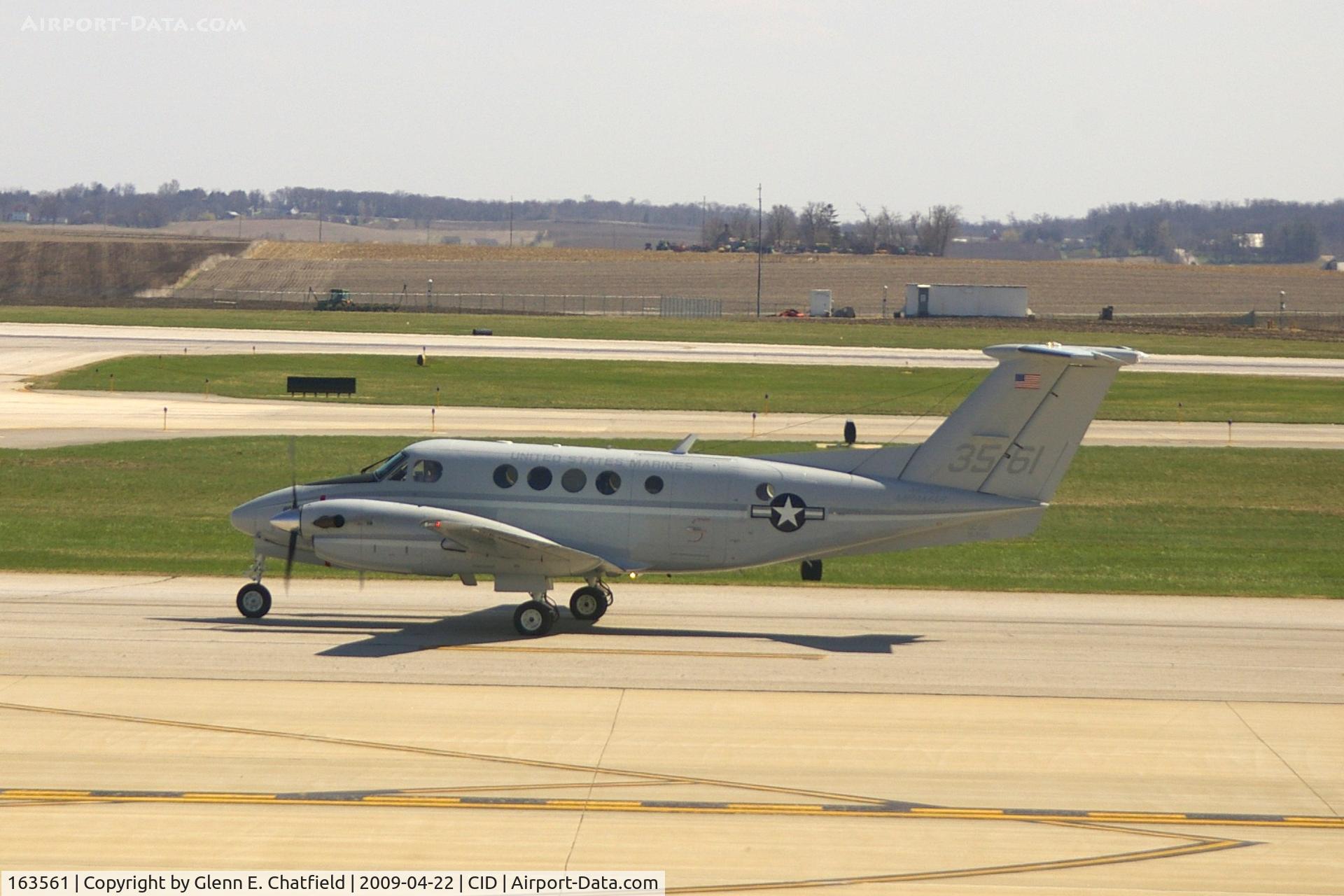 163561, Beech UC-12F Huron C/N BU-09, Taxiing out for a second flight.