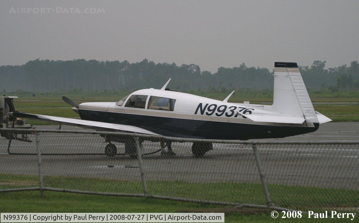 N99376, 1981 Mooney M20K C/N 25-0545, Taking on fuel for her imminent departure