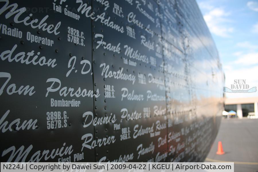 N224J, 1944 Consolidated B-24J-85-CF Liberator C/N 1347 (44-44052), KGEU