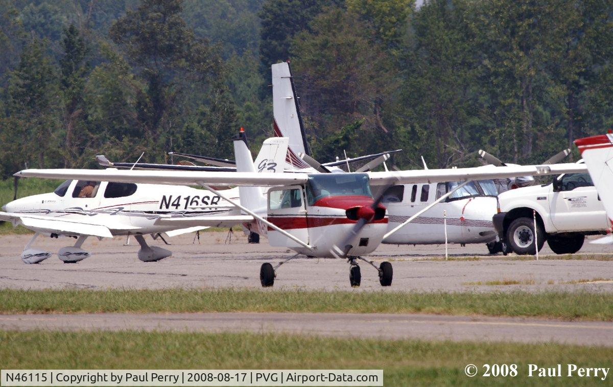 N46115, 1968 Cessna 172I C/N 17257049, Taxiing back in after some air time