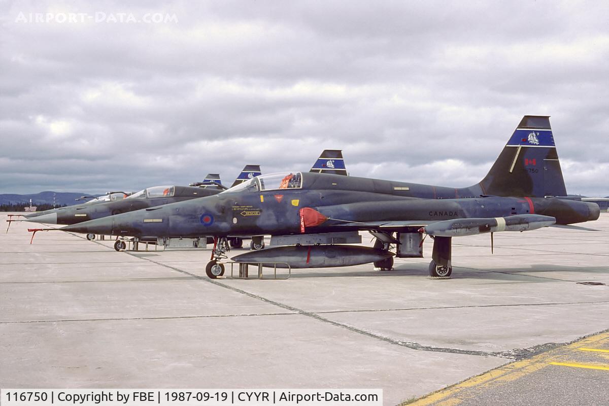 116750, Canadair CF-5A C/N 1050, CF-5A at Goose Bay