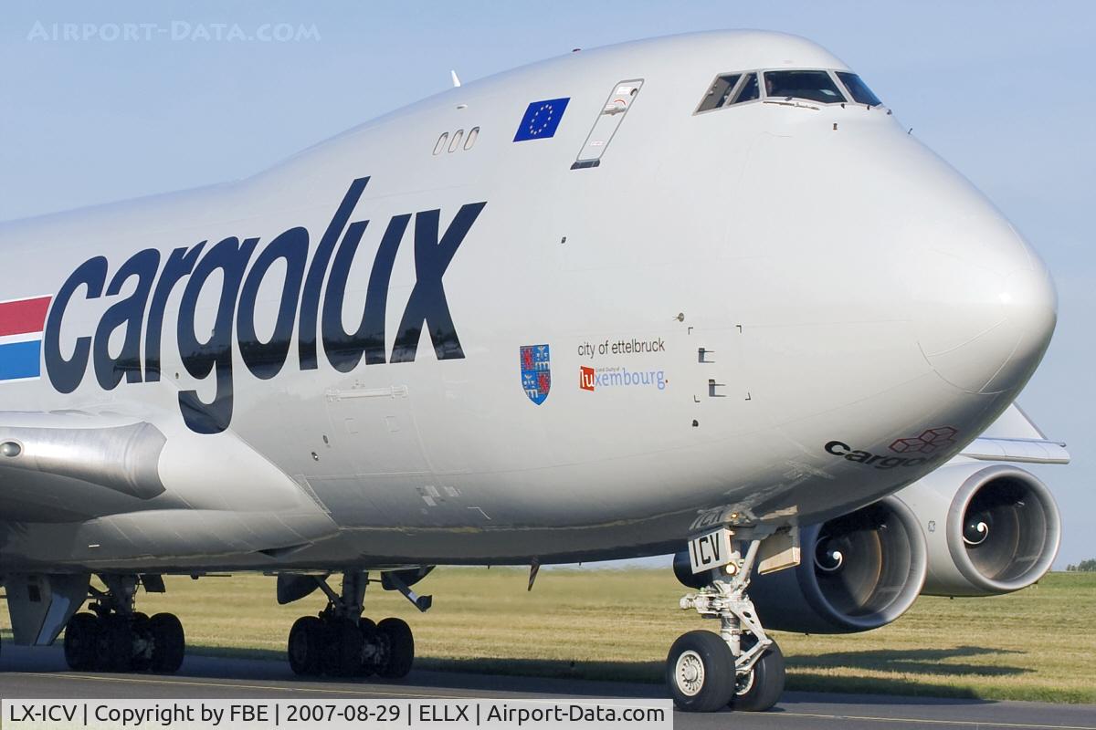 LX-ICV, 1993 Boeing 747-428F C/N 25632, Cargolux B747 taxiing to the holding point