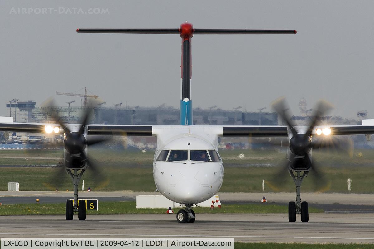 LX-LGD, 2007 De Havilland Canada DHC-8-402Q Dash 8 C/N 4171, line up