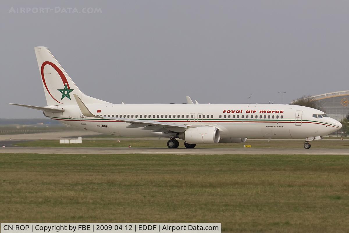 CN-ROP, 2008 Boeing 737-8B6 C/N 33066, takeoff run at RW18W
