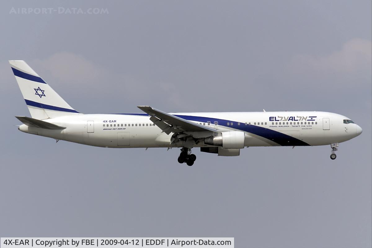 4X-EAR, 1995 Boeing 767-352/ER C/N 26262, short final at EDDF