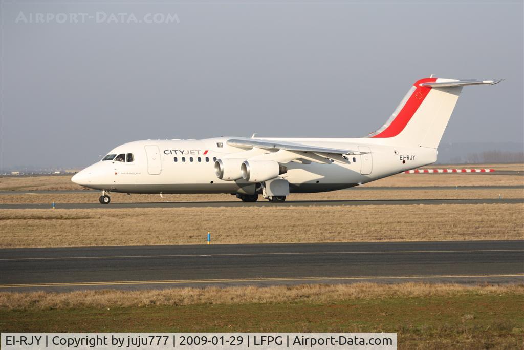 EI-RJY, 1997 British Aerospace Avro 146-RJ85 C/N E.2307, on transit at Paris CDG
