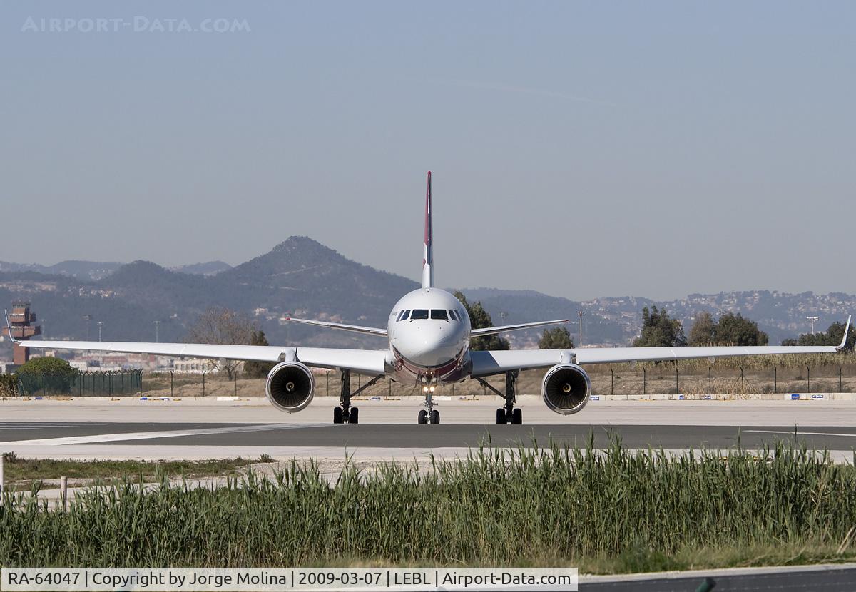 RA-64047, 2008 Tupolev Tu-204-100B C/N 1450743164047, Entering RWY 25L for take off.
