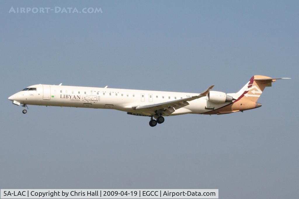 5A-LAC, 2007 Bombardier CRJ-900ER (CL-600-2D24) C/N 15122, Libyan Airlines