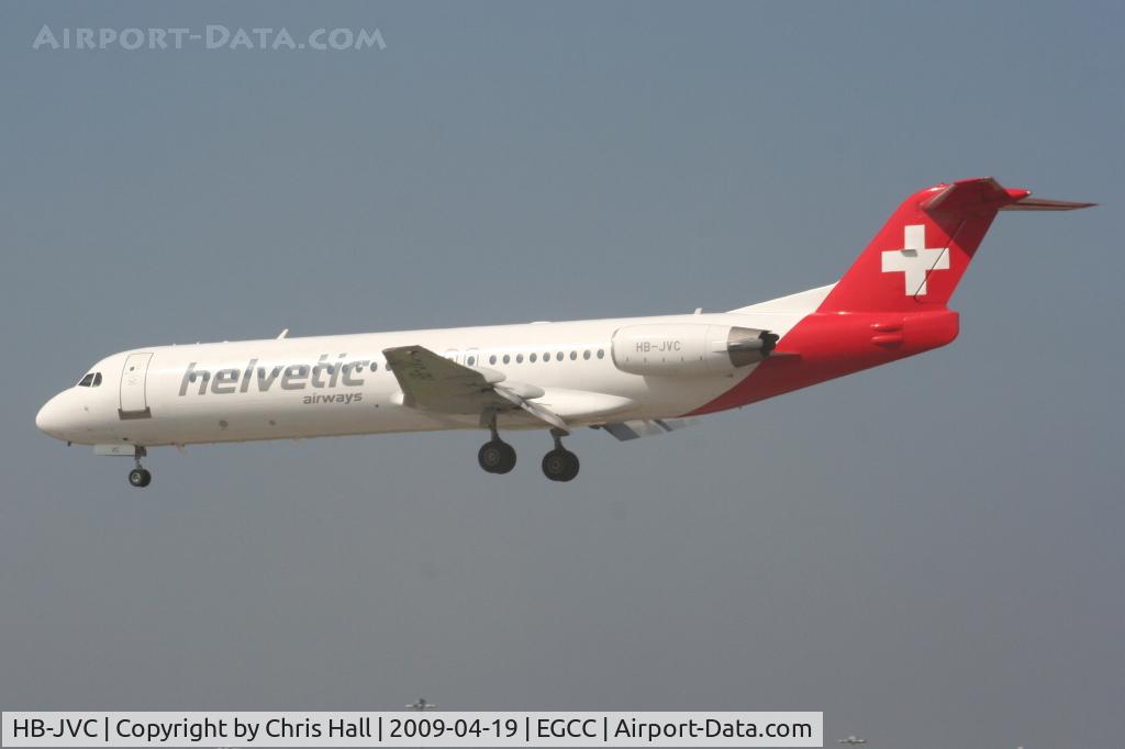 HB-JVC, 1994 Fokker 100 (F-28-0100) C/N 11501, Helvetic Airways
