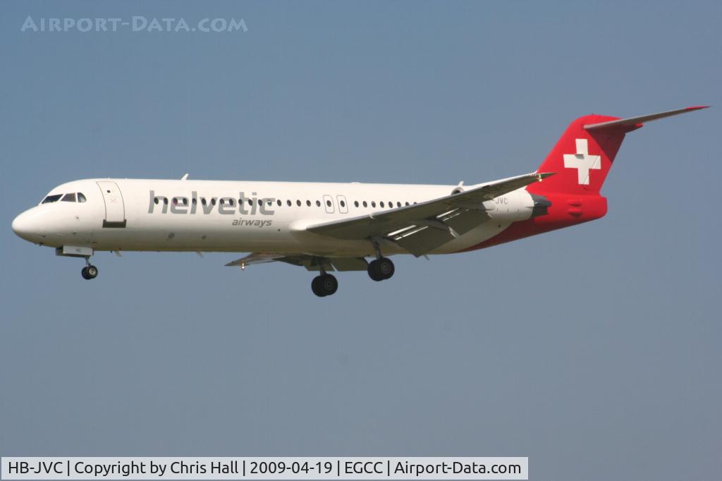 HB-JVC, 1994 Fokker 100 (F-28-0100) C/N 11501, Helvetic Airways