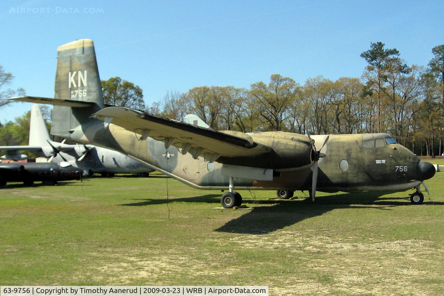 63-9756, 1963 De Havilland Canada C-7B Caribou C/N 218, Museum of Aviation, Robins AFB