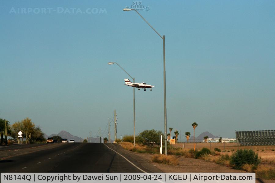 N8144Q, 1970 Cessna 414 Chancellor C/N 414-0044, approaching runway 19