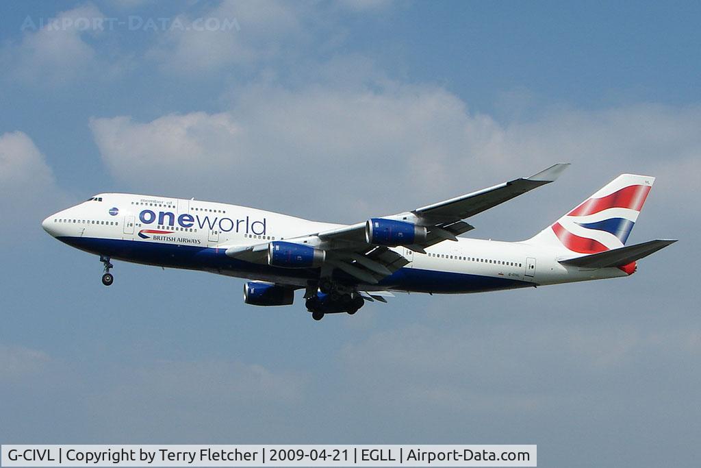 G-CIVL, 1997 Boeing 747-436 C/N 27478, BA 747 with One World titles
