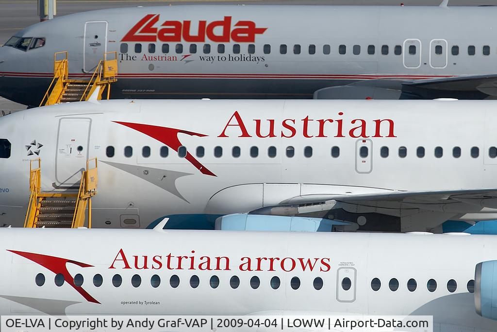 OE-LVA, 1994 Fokker 100 (F-28-0100) C/N 11490, Austrian Arrows F100