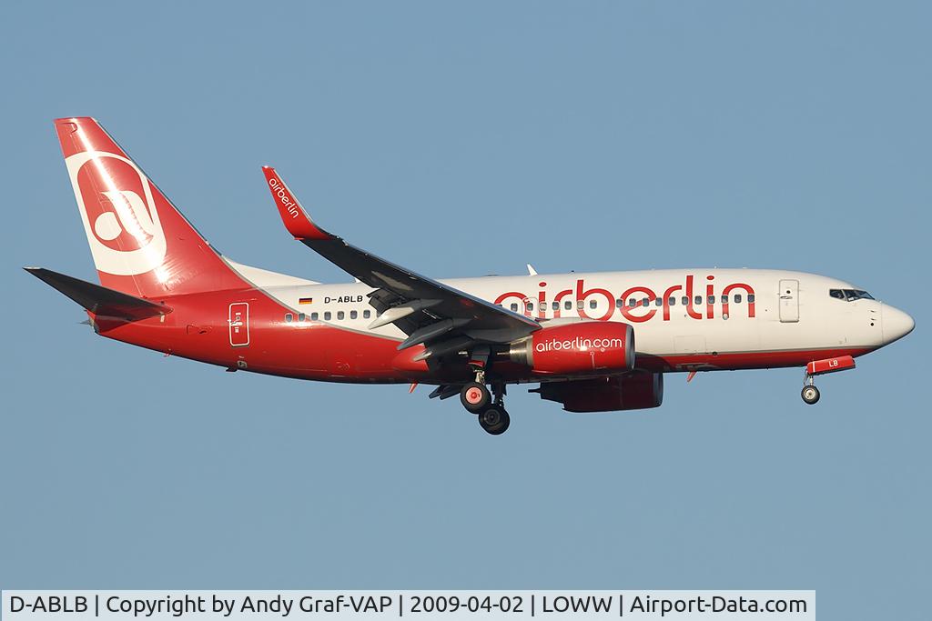 D-ABLB, 2008 Boeing 737-76J C/N 36115, Air Berlin 737-700