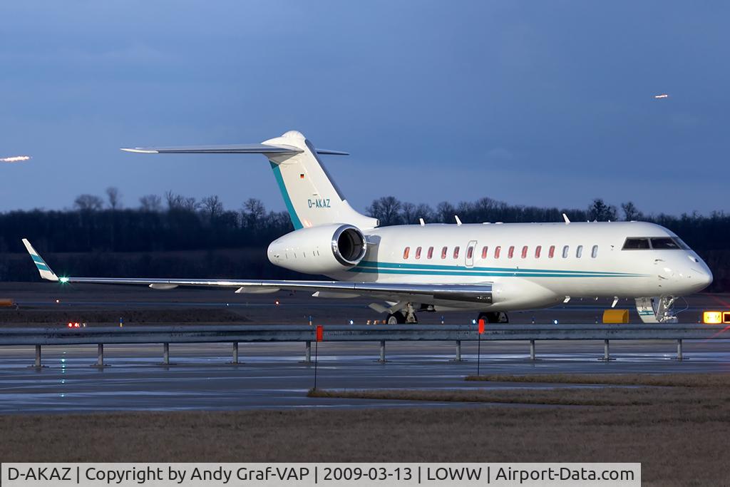D-AKAZ, 2007 Bombardier BD-700-1A10 Global Express C/N 9250, BD-700