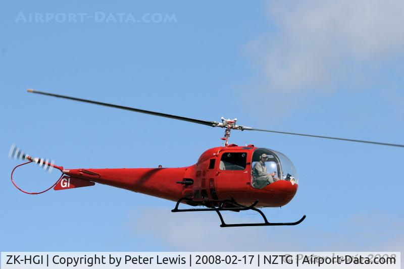ZK-HGI, 1961 Bell 47J-2 Ranger C/N 1865, Kiwi Kopters Tauranga Ltd., Mt Maunganui