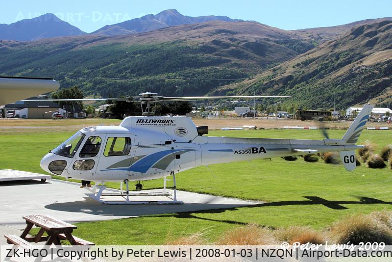 ZK-HGO, Aerospatiale AS-350BA Ecureuil C/N 2182, Heli-Works Queenstown Helicopters Ltd., Queenstown