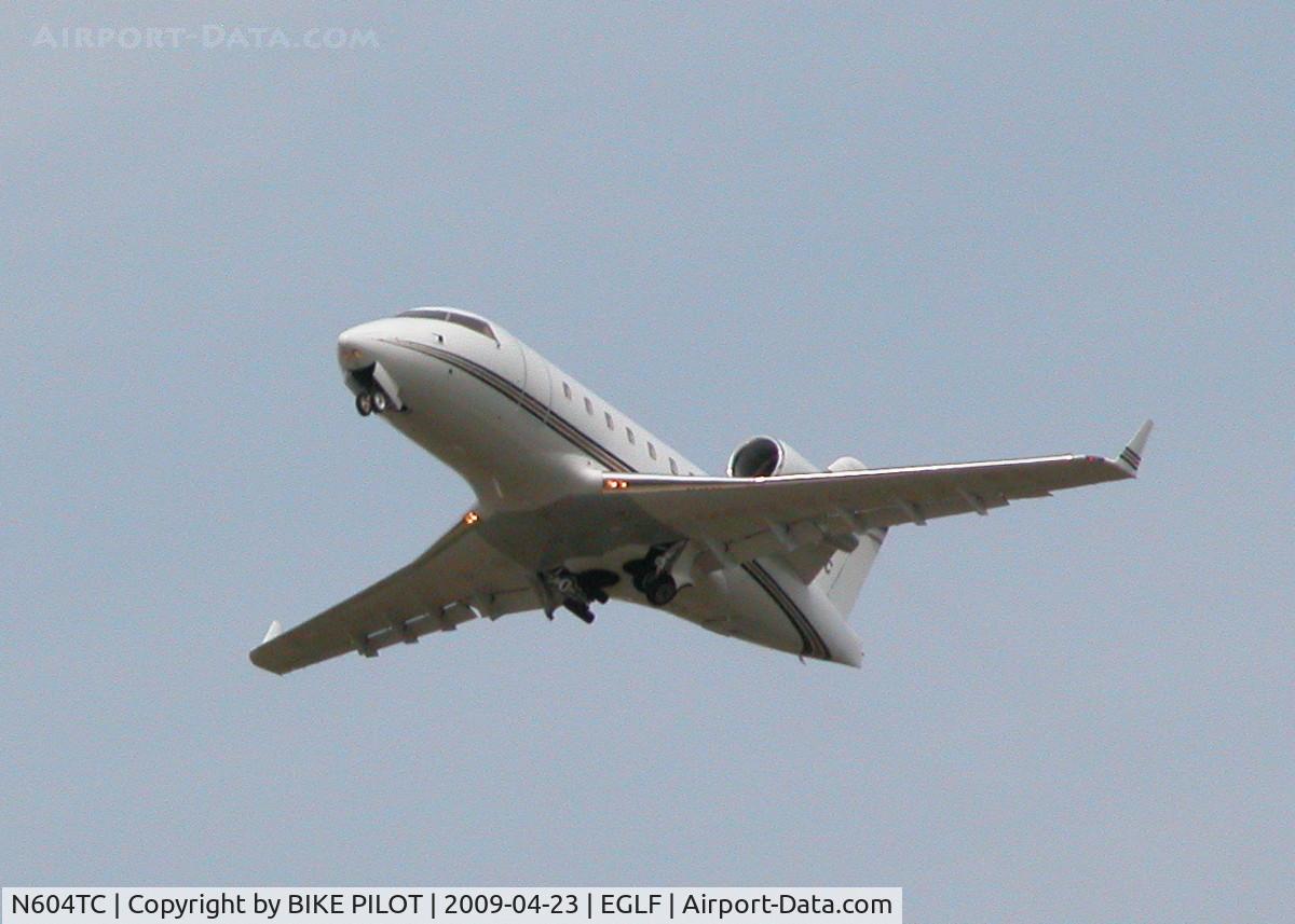 N604TC, 1996 Canadair Challenger 604 (CL-600-2B16) C/N 5323, PRESTIGE JET RENTAL CL-600 CLIMBING OUT FROM RWY 24