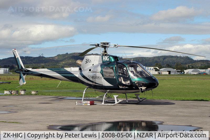 ZK-HIG, Aerospatiale AS-350BA Ecureuil C/N 2500, Helisika Agricultural Ltd., Auckland