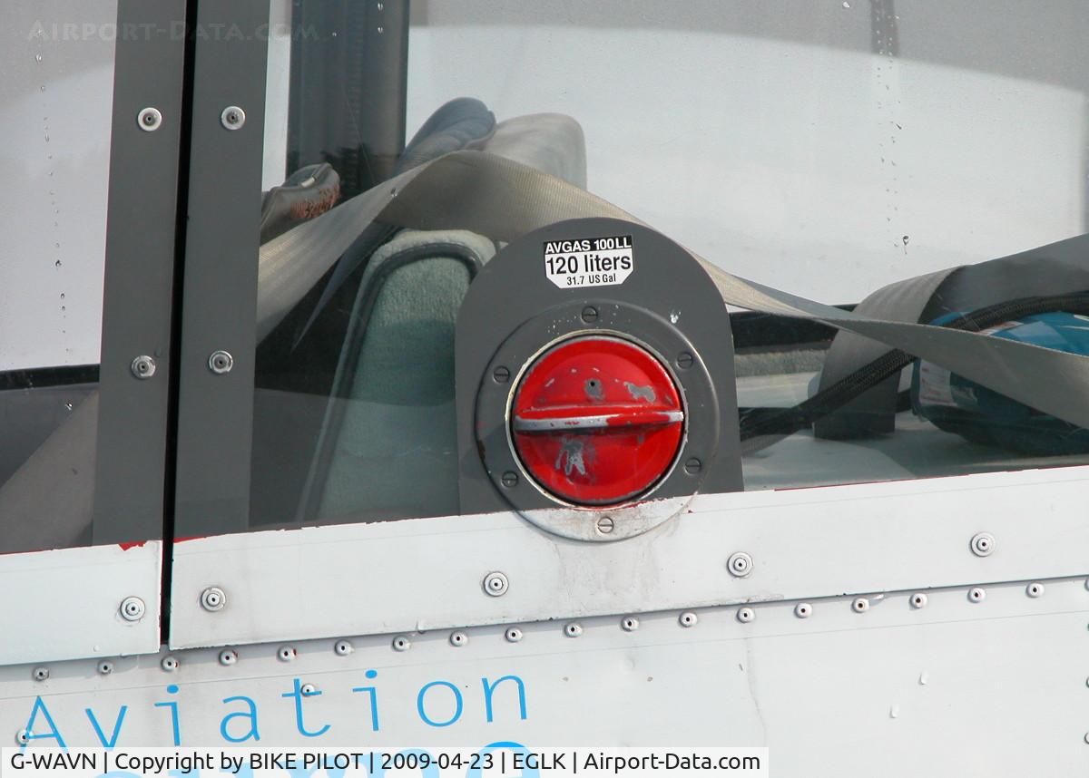 G-WAVN, 2000 Robin HR-200-120B C/N 344, FUEL FILLER ON VICTOR NOVEMBER