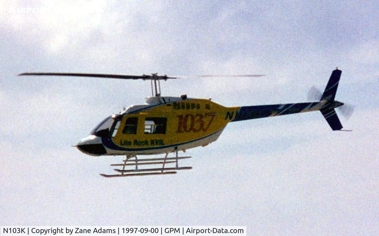 N103K, 1977 Bell 206B JetRanger II C/N 2190, The KVIL-icopter at Grand Prairie Municipal