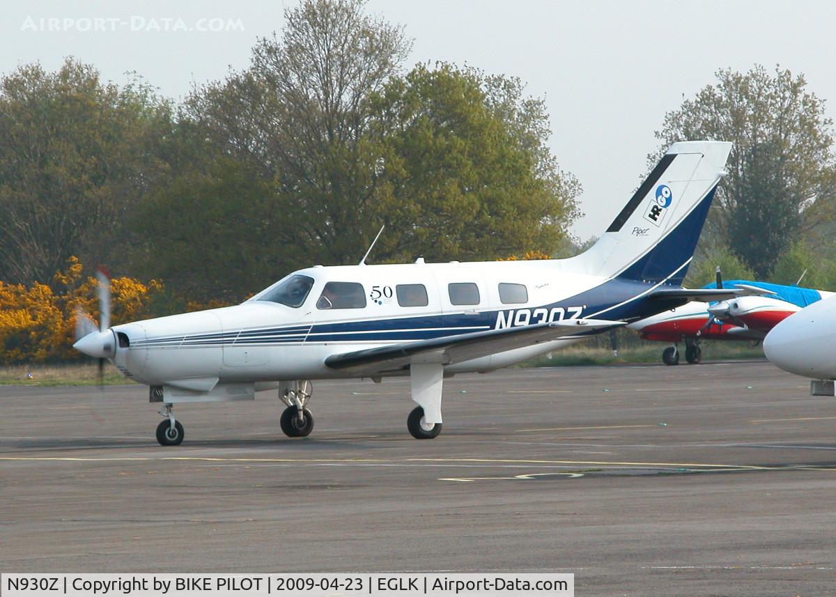 N930Z, 1995 Piper PA-46-350P Malibu Mirage C/N 4622188, ABOUT TO TAXY FROM SLOT FOUR
