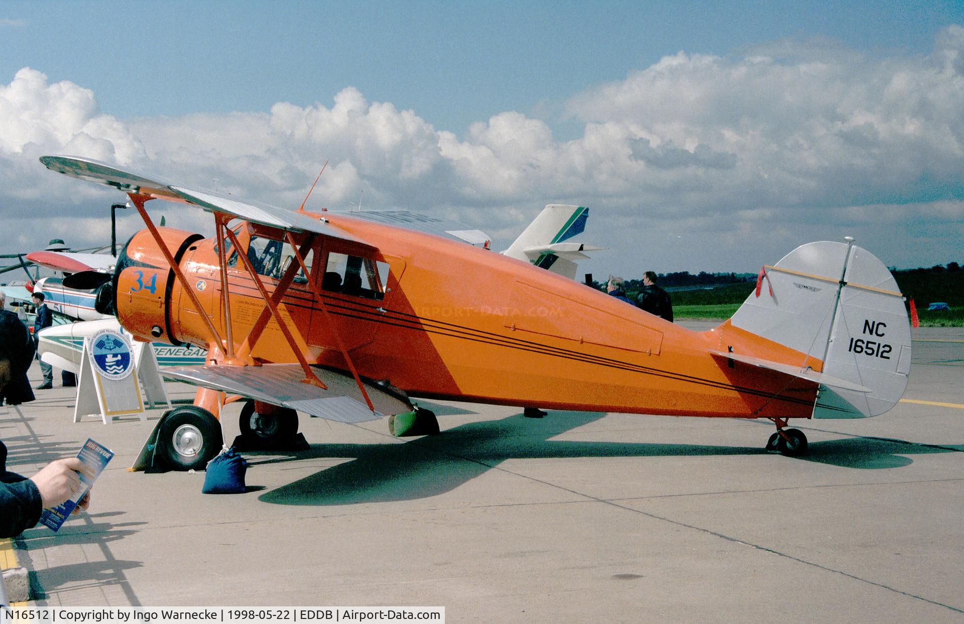 N16512, 1936 Waco YKS-6 C/N 4504, Waco YKS-6 at the ILA 1998, Berlin