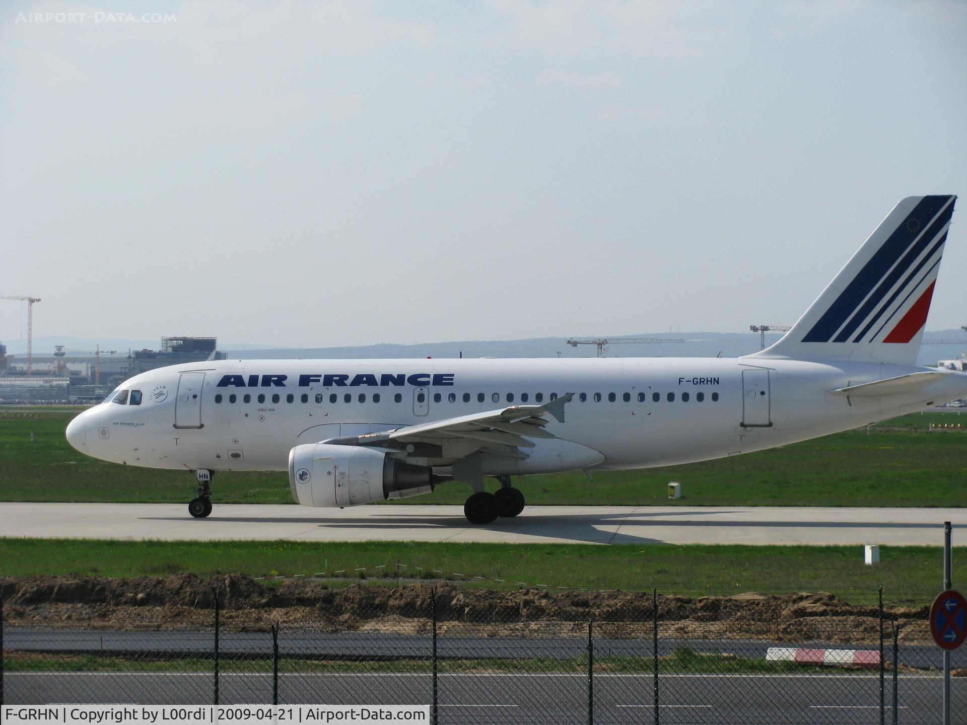 F-GRHN, 2000 Airbus A319-111 C/N 1267, A319