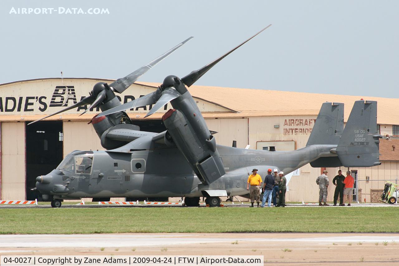 04-0027, 2004 Bell-Boeing CV-22B Osprey C/N D1008, At Meacham Field - Cowtown Warbird Roundup 2009