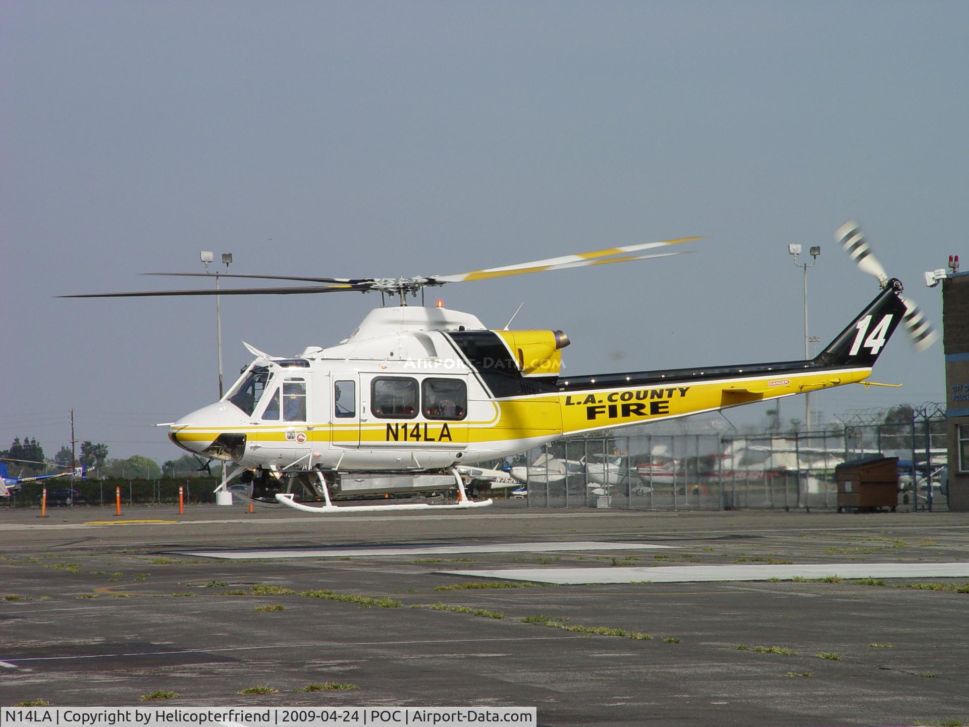 N14LA, 2005 Bell 412EP C/N 36393, Copter 14 lifting off with patient