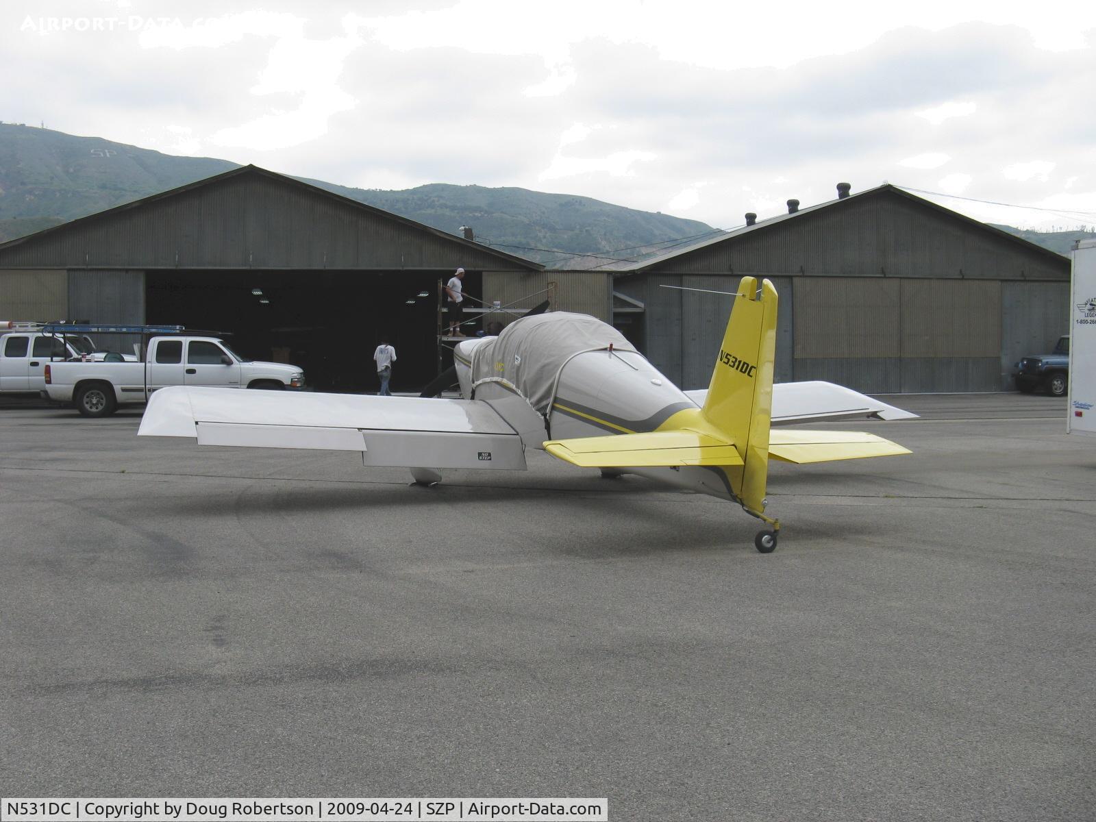 N531DC, 2007 Vans RV-7 C/N 72814, 2007 Simmons VAN's RV-7, Mattituck TMX IO-360 180 Hp