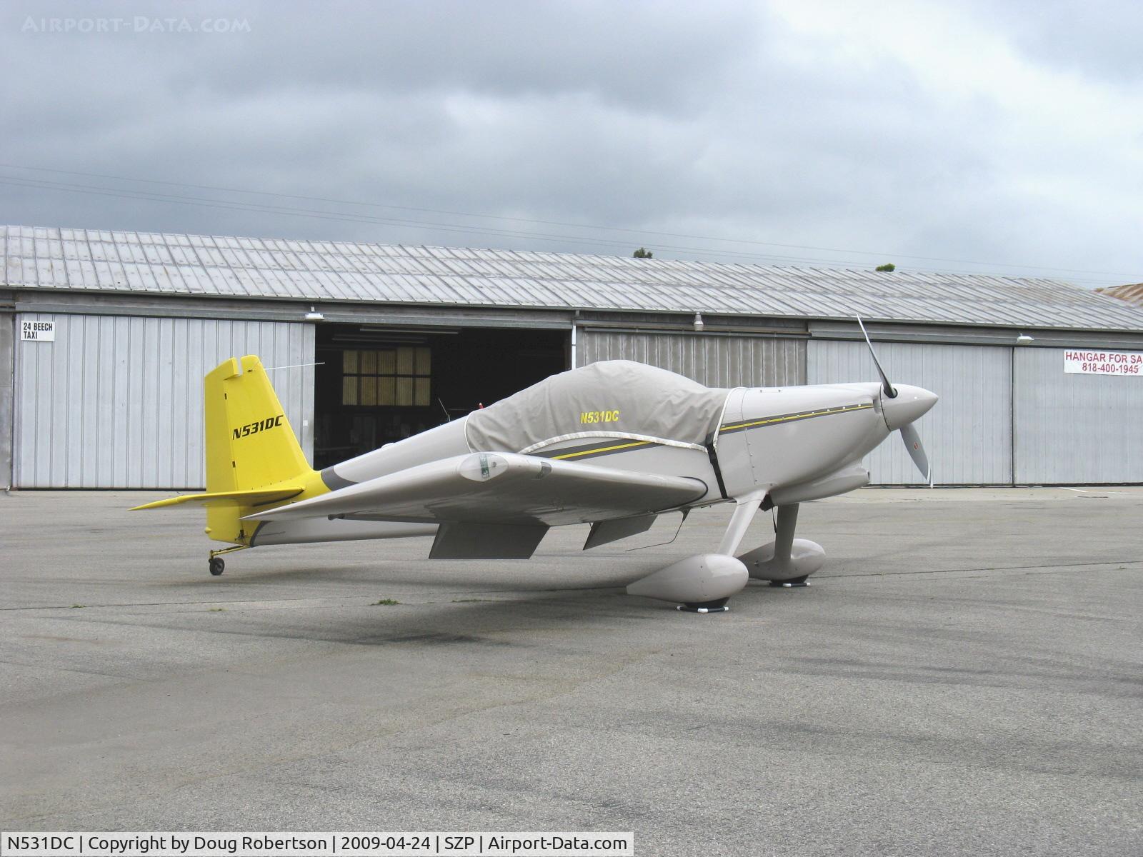 N531DC, 2007 Vans RV-7 C/N 72814, 2007 Simmons VAN's RV-7, Mattituck TMX IO-360 180 Hp