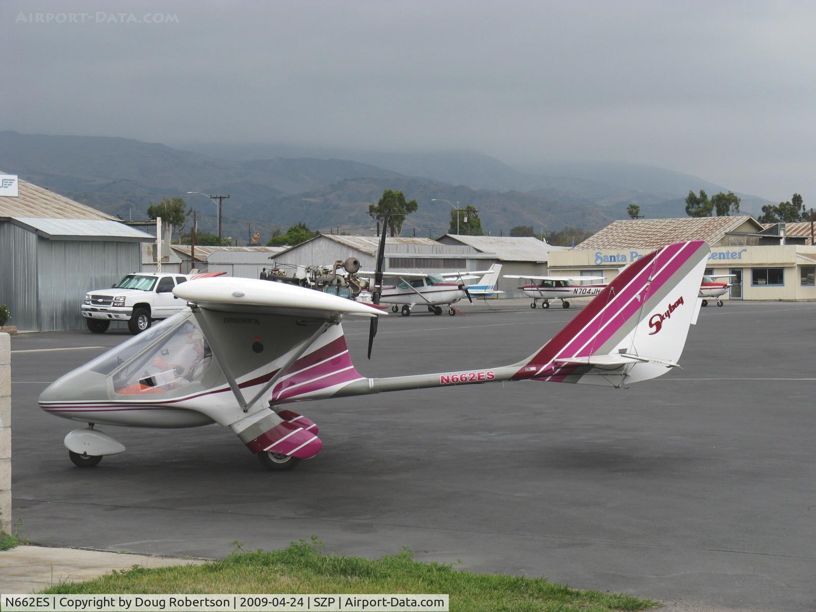 N662ES, Interplane Skyboy C/N AS-001, 2007 Interplane Spol Sro SKYBOY, Rotax 912ULS 100 Hp pusher, LSA Experimental class, at fuel dock