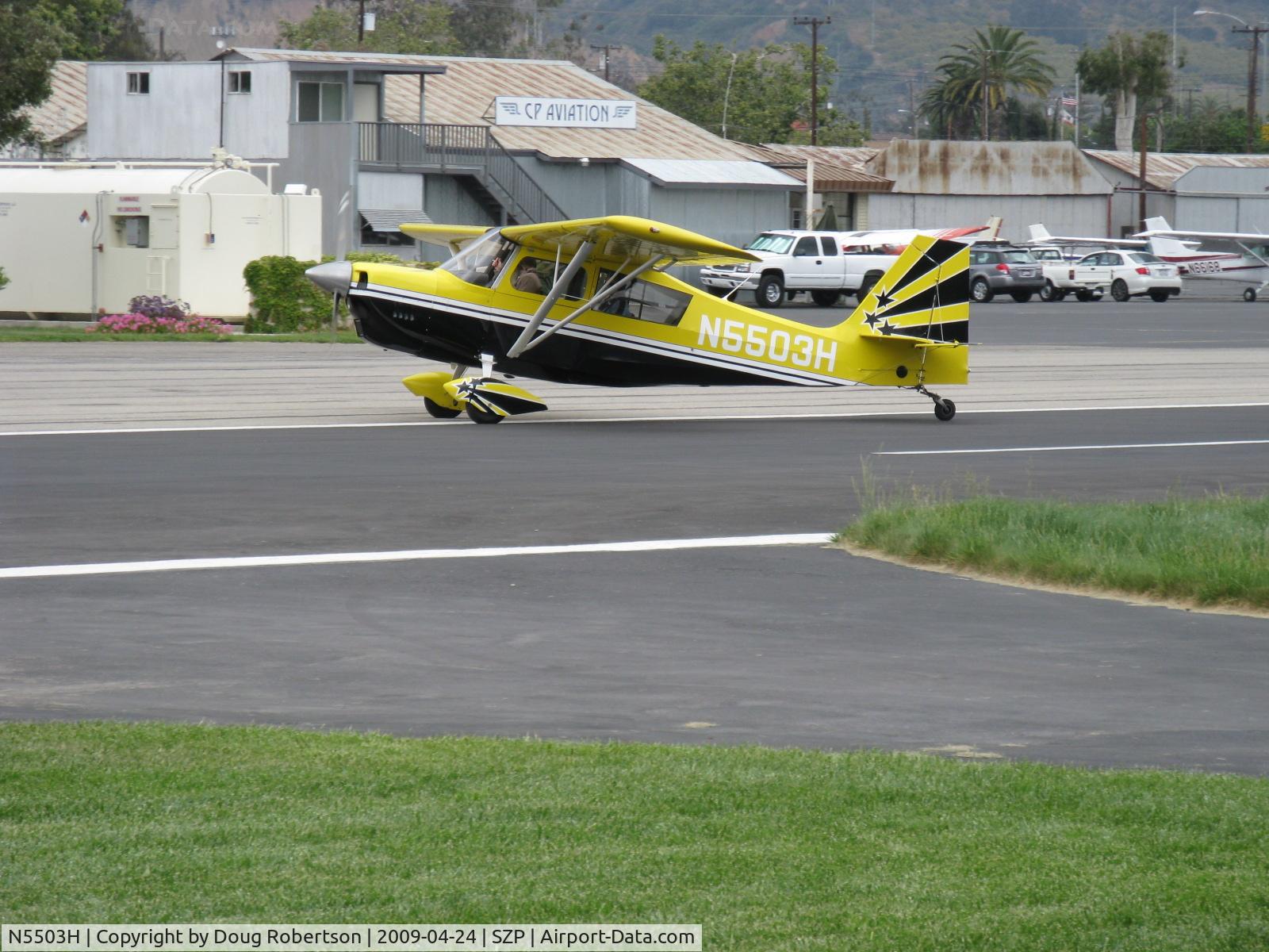 N5503H, 1978 Bellanca 8KCAB Super Decathlon C/N 413-78, 1978 Bellanca 8KCAB SUPER DECATHLON, Lycoming AEIO-360 180 Hp, taxi off the active