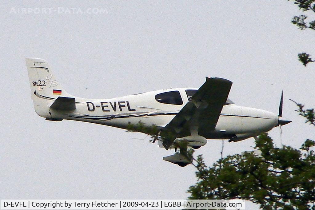 D-EVFL, 2006 Cirrus SR22 C/N 2075, German Cirrus SR 22 arriving at BHX