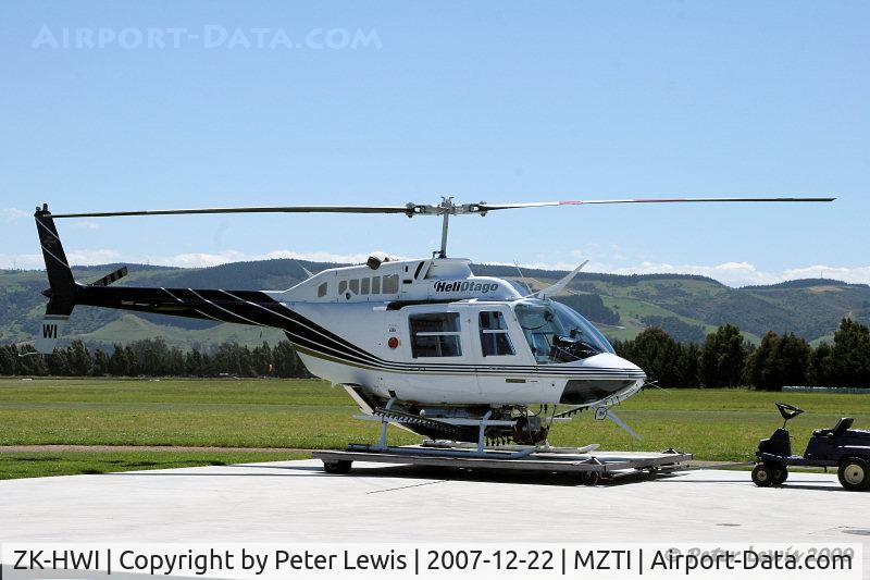 ZK-HWI, Bell 206B JetRanger C/N 3770, Helicopters Otago Ltd., Dunedin