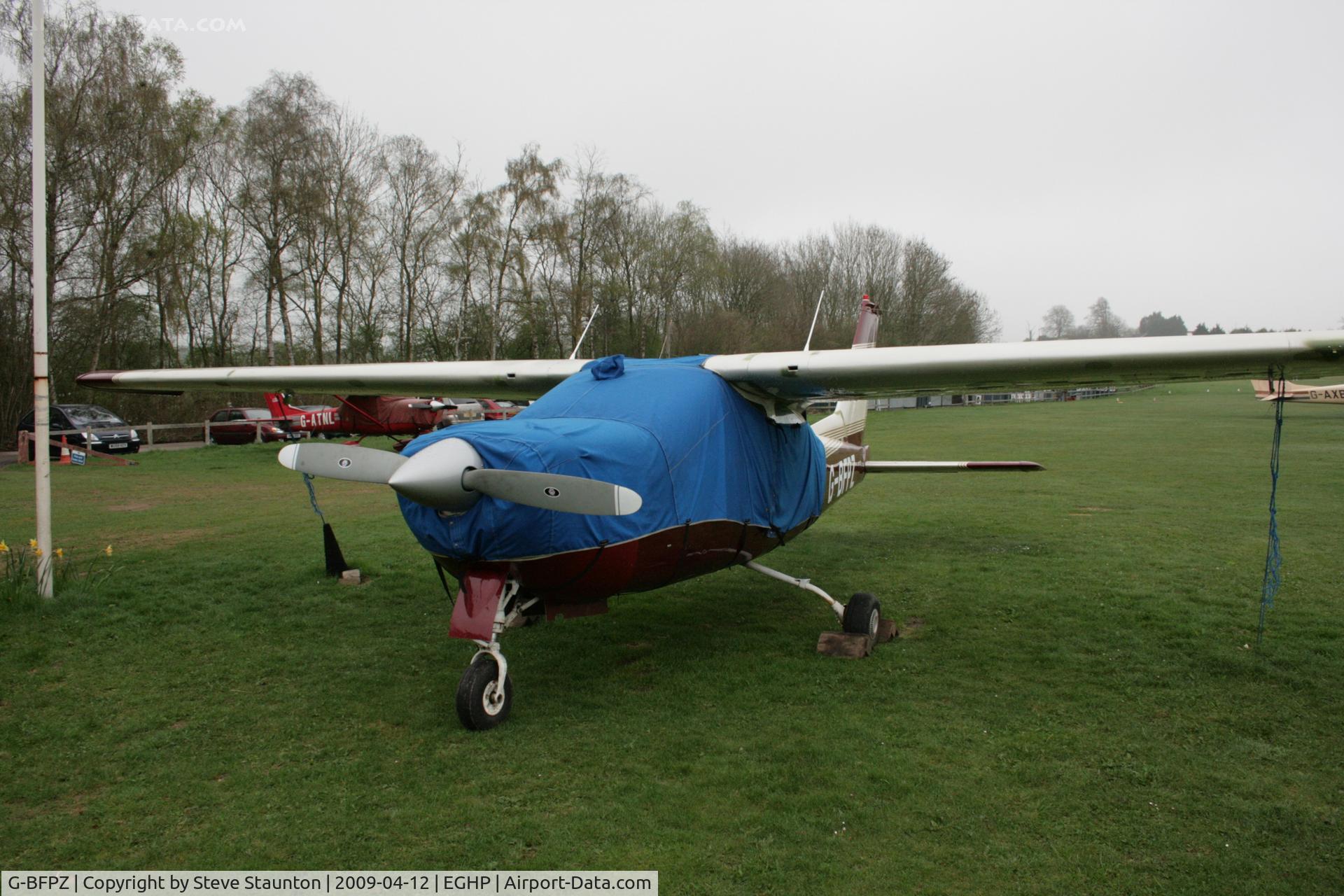 G-BFPZ, 1973 Reims F177RG Cardinal RG C/N 0079, Taken at Popham Airfield, England on a gloomy April Sunday (12/04/09)