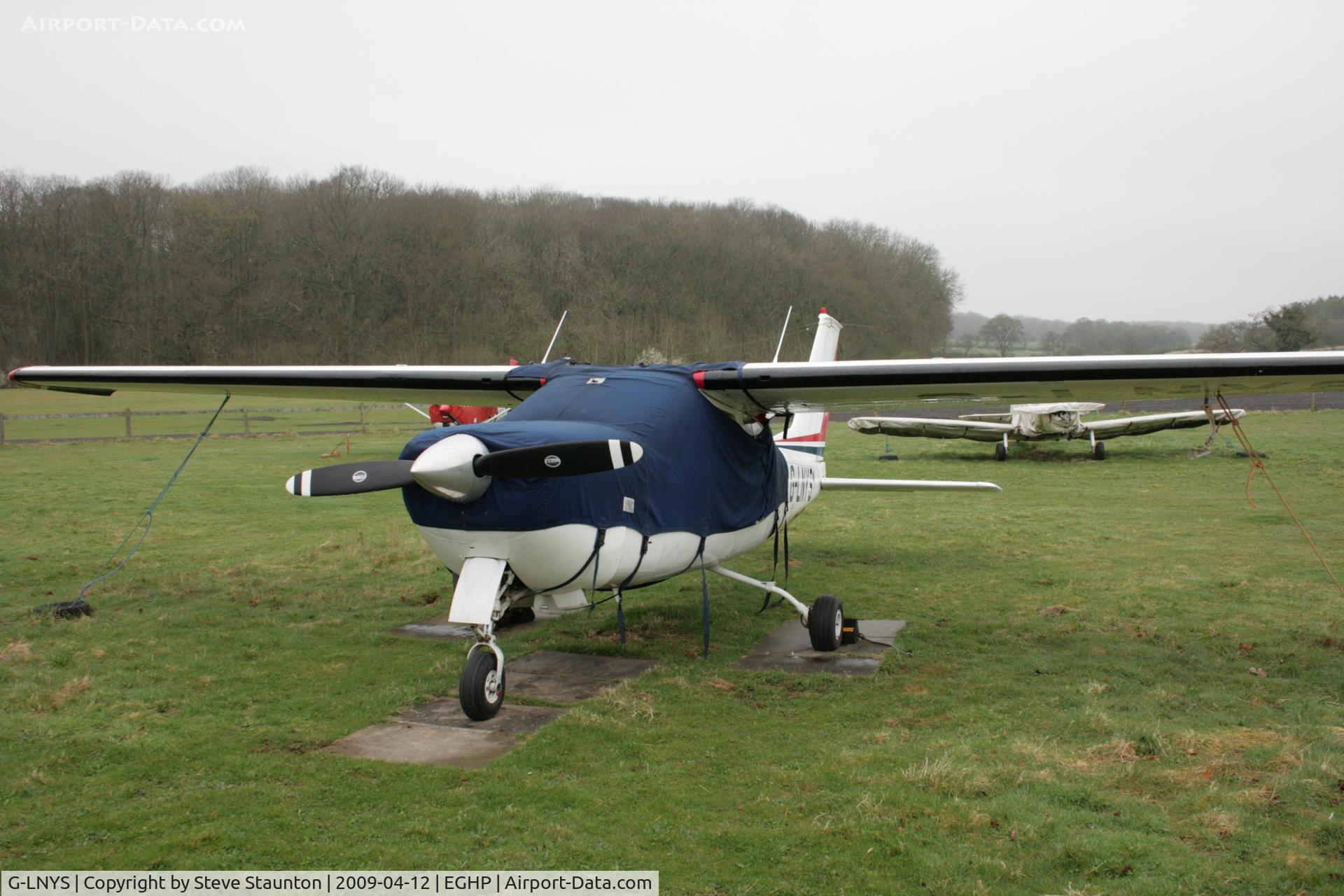 G-LNYS, 1974 Reims F177RG Cardinal RG C/N 0120, Taken at Popham Airfield, England on a gloomy April Sunday (12/04/09)