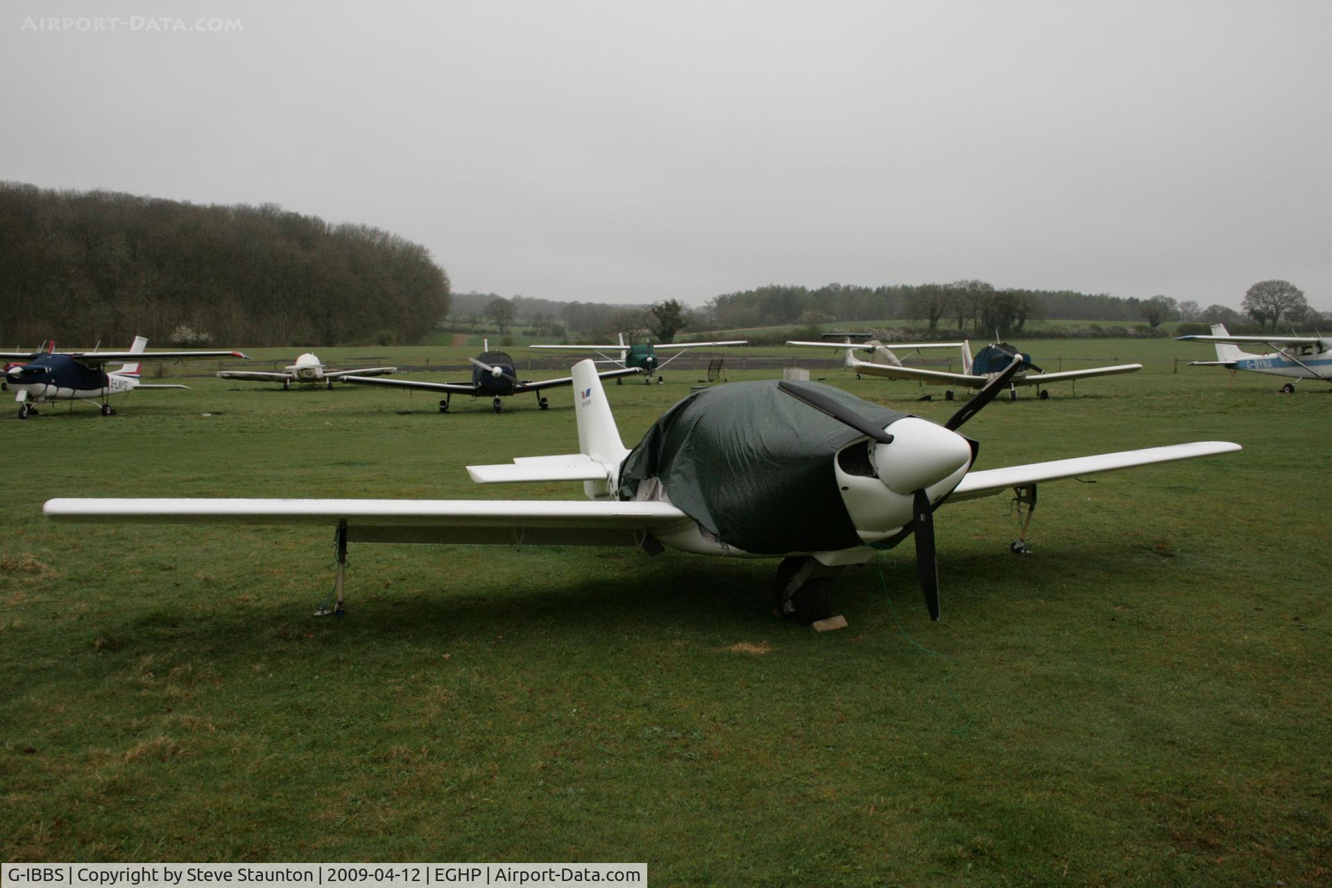 G-IBBS, 1997 Europa Monowheel C/N PFA 247-12745, Taken at Popham Airfield, England on a gloomy April Sunday (12/04/09)