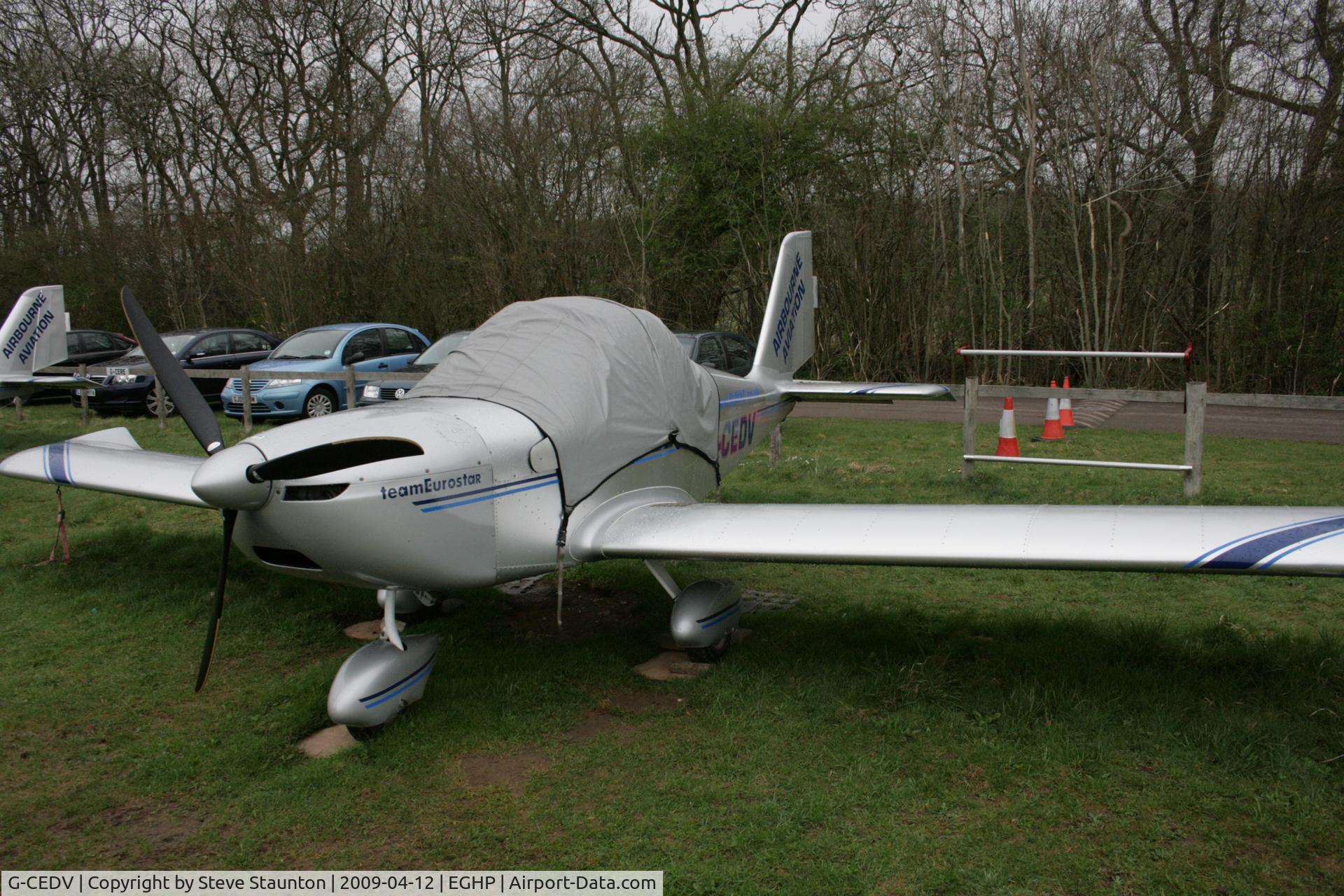 G-CEDV, 2006 Cosmik EV-97 Eurostar C/N 2826, Taken at Popham Airfield, England on a gloomy April Sunday (12/04/09)