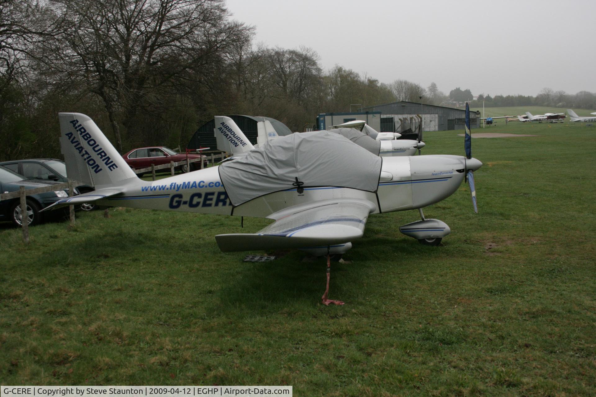 G-CERE, 2007 Cosmik EV-97 TeamEurostar UK C/N 2931, Taken at Popham Airfield, England on a gloomy April Sunday (12/04/09)