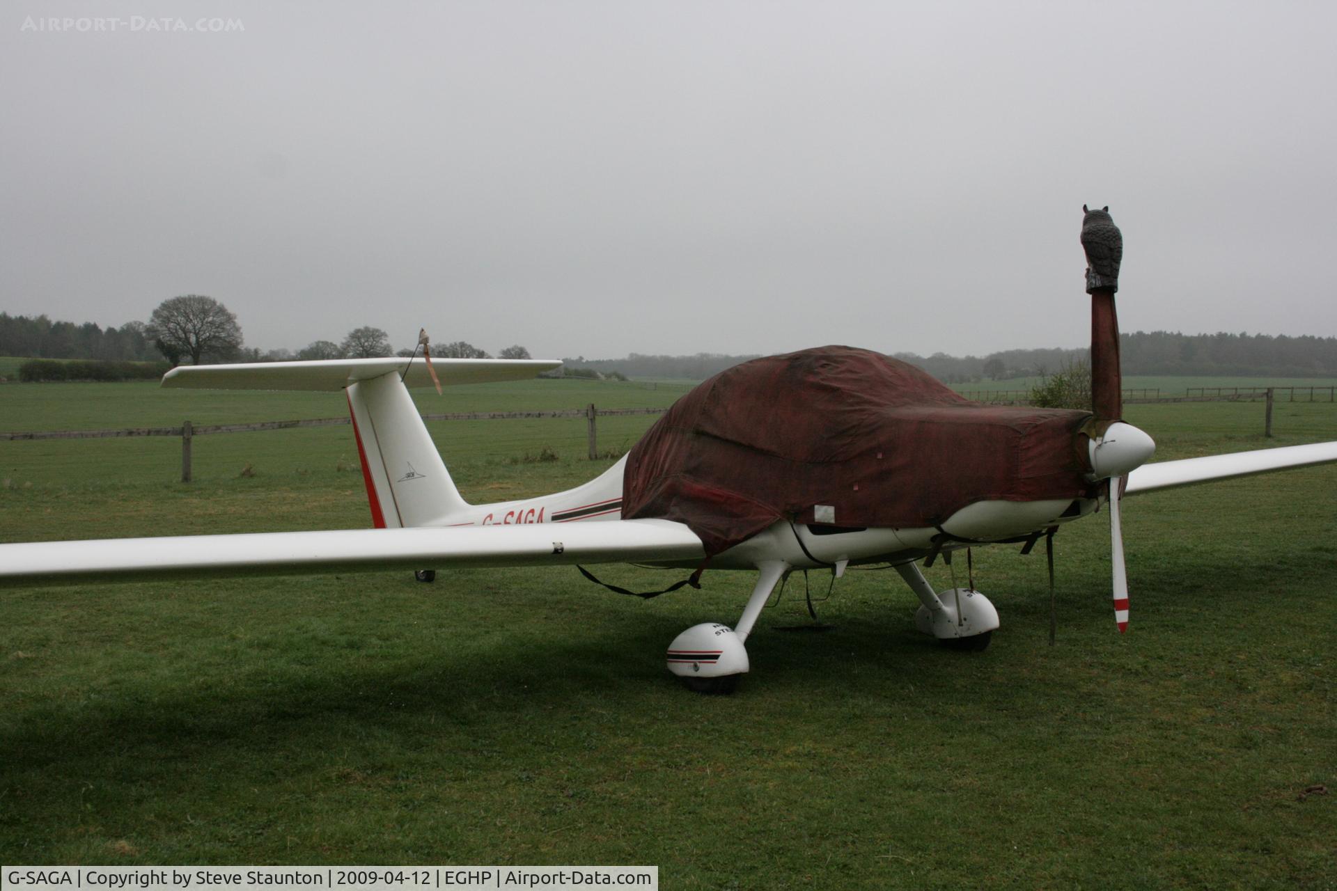 G-SAGA, 1985 Grob G-109B C/N 6364, Taken at Popham Airfield, England on a gloomy April Sunday (12/04/09)
