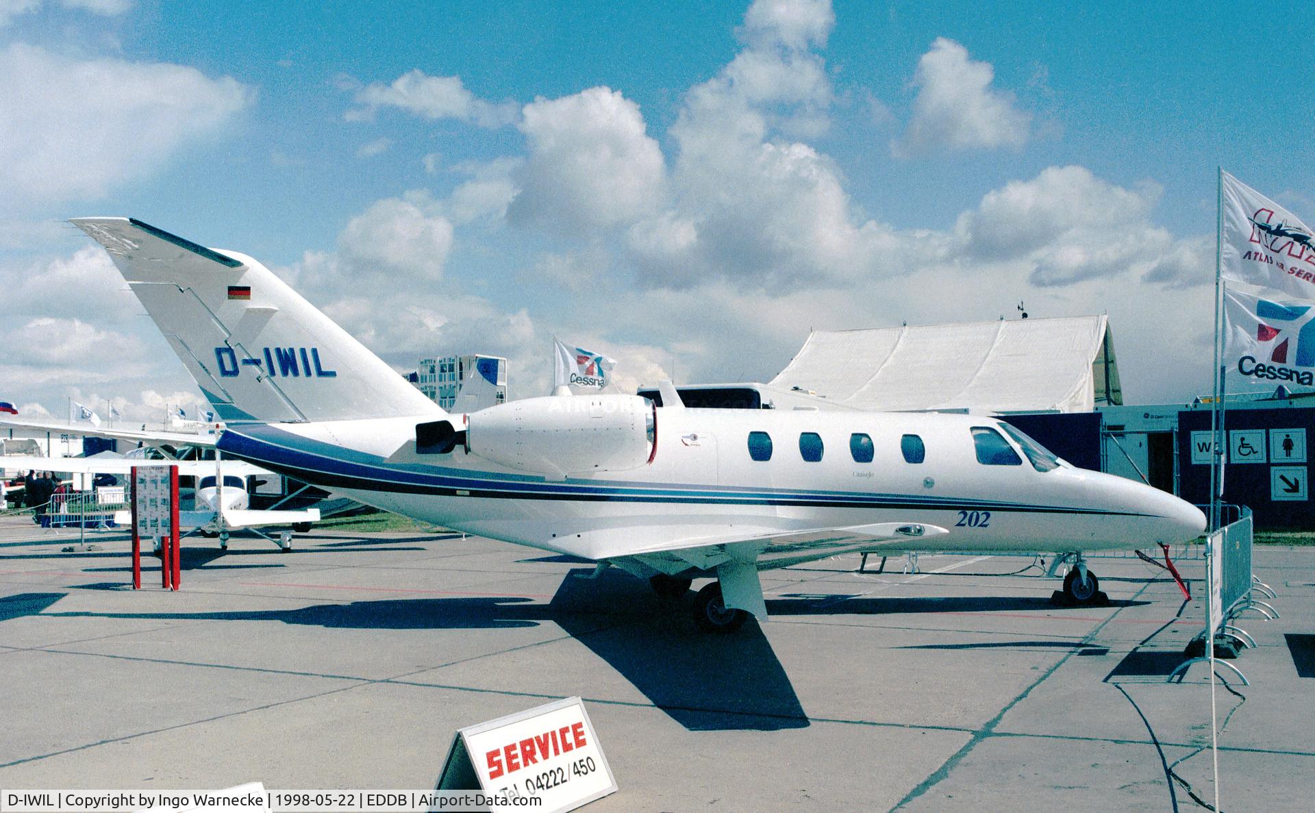 D-IWIL, 1997 Cessna 525 CitationJet C/N 525-0221, Cessna 525 CitationJet CJ1 at the ILA 1998, Berlin