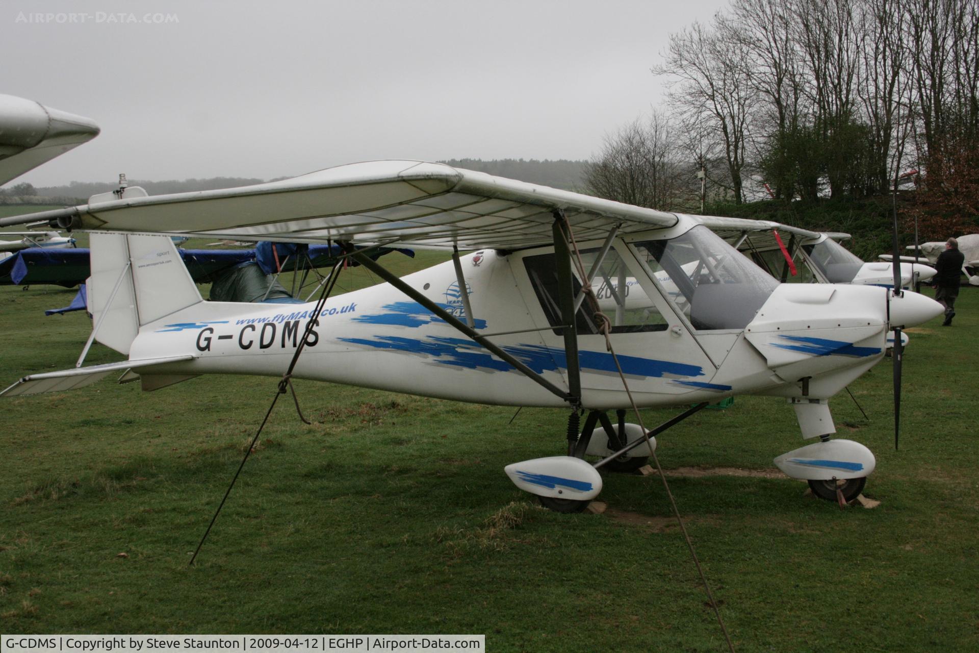G-CDMS, 2005 Comco Ikarus C42 FB80 C/N 0506-6689, Taken at Popham Airfield, England on a gloomy April Sunday (12/04/09)